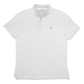 CHAMPION Mens Grey Plain Short Sleeve Polo Shirt L Cotton Blend Casual