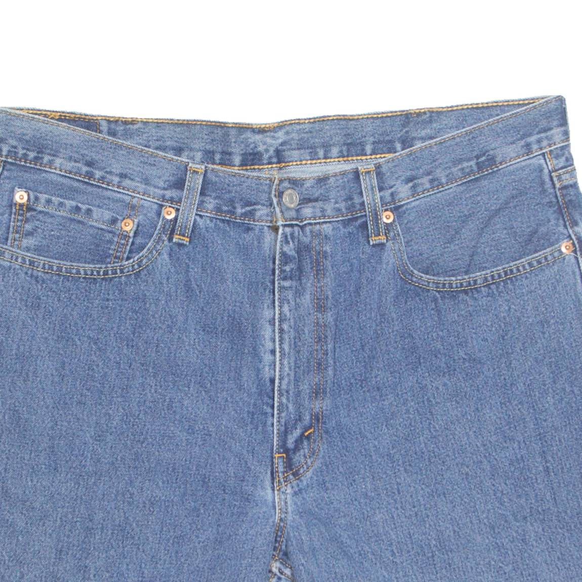 LEVI'S Cut Off 550 Mens Denim Shorts Blue XL W39