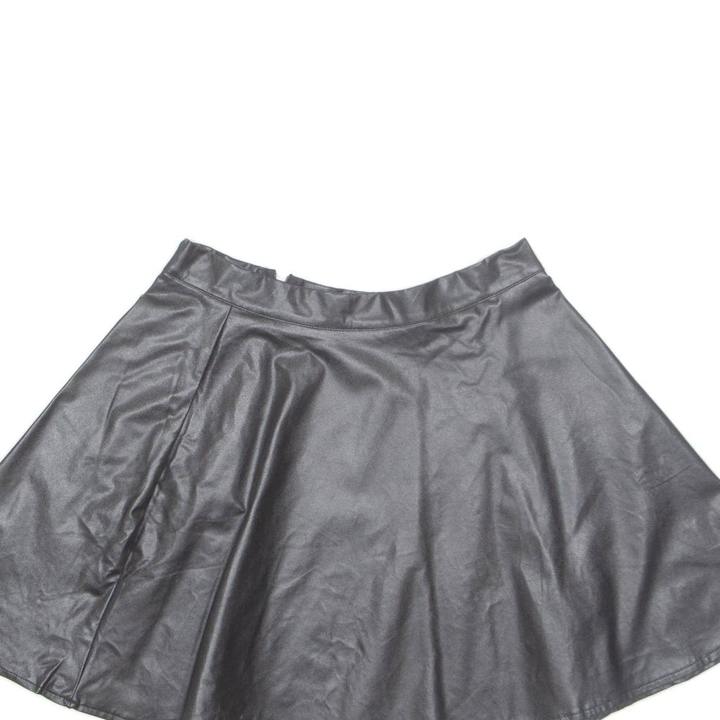 Womens A-Line Skirt Black Short M