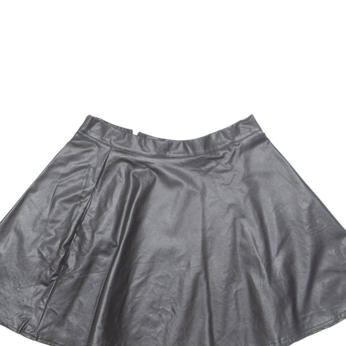 Womens A-Line Skirt Black Short M