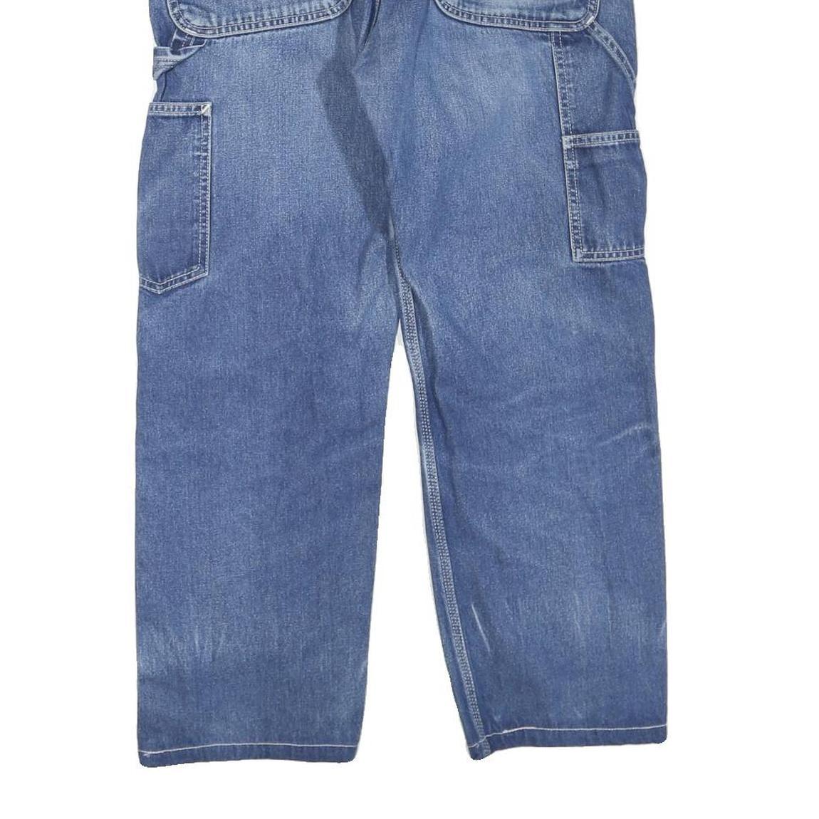 CARHARTT Mens Blue Regular Fit Straight Denim Medium Wash W34 L25 Workwear Jeans