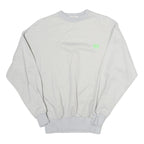 BIKE ROUTE Womens White Sweatshirt S Cotton Blend Pullover Crew Neck Casual