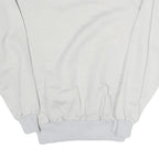 BIKE ROUTE Womens White Sweatshirt S Cotton Blend Pullover Crew Neck Casual