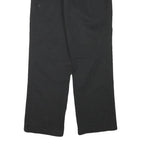 DICKIES Mens Cotton Blend Black Regular Straight Trousers W30 L28 Workwear Zip