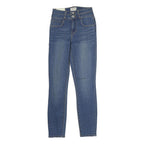 L'AGENCE Womens Jeans Blue Slim Skinny Denim Medium W24 L27 Stylish Zip Closure