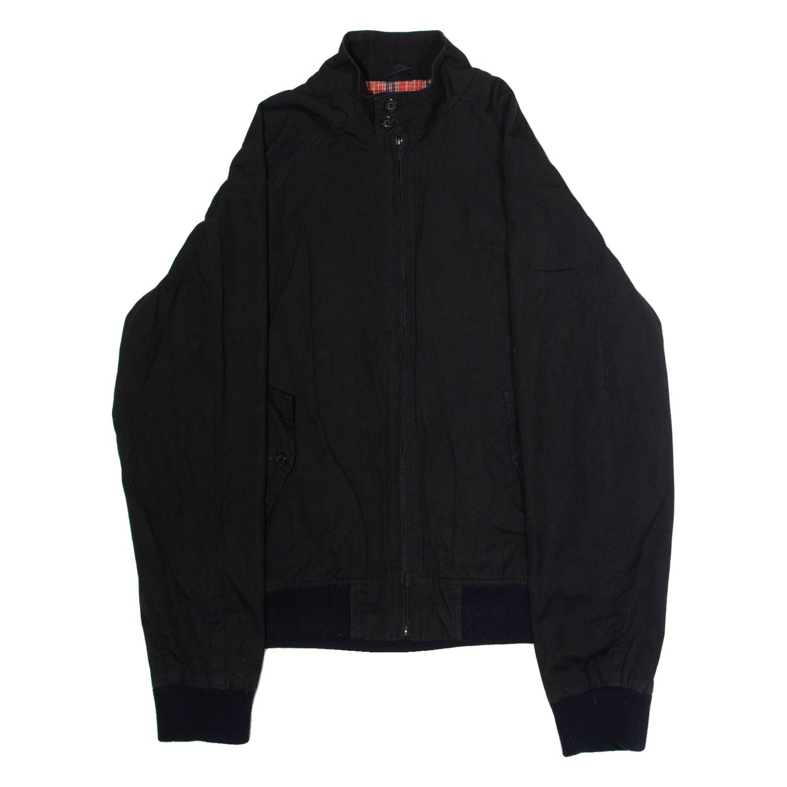 BEN SHERMAN Mens Lined Jacket Black Canvas M