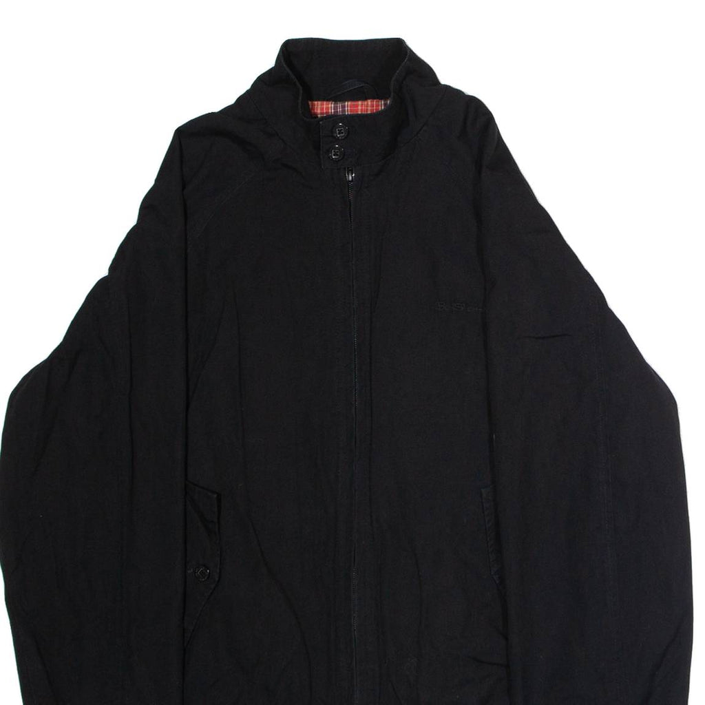 BEN SHERMAN Mens Lined Jacket Black Canvas M