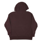 NIKE Womens Maroon Pullover Hoodie L Casual Drawstring Sweatshirt