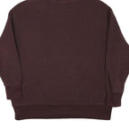 NIKE Womens Maroon Pullover Hoodie L Casual Drawstring Sweatshirt