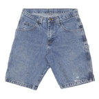 WRANGLER Mens Denim Blue Carpenter Shorts M W28 Classic Fit Workwear