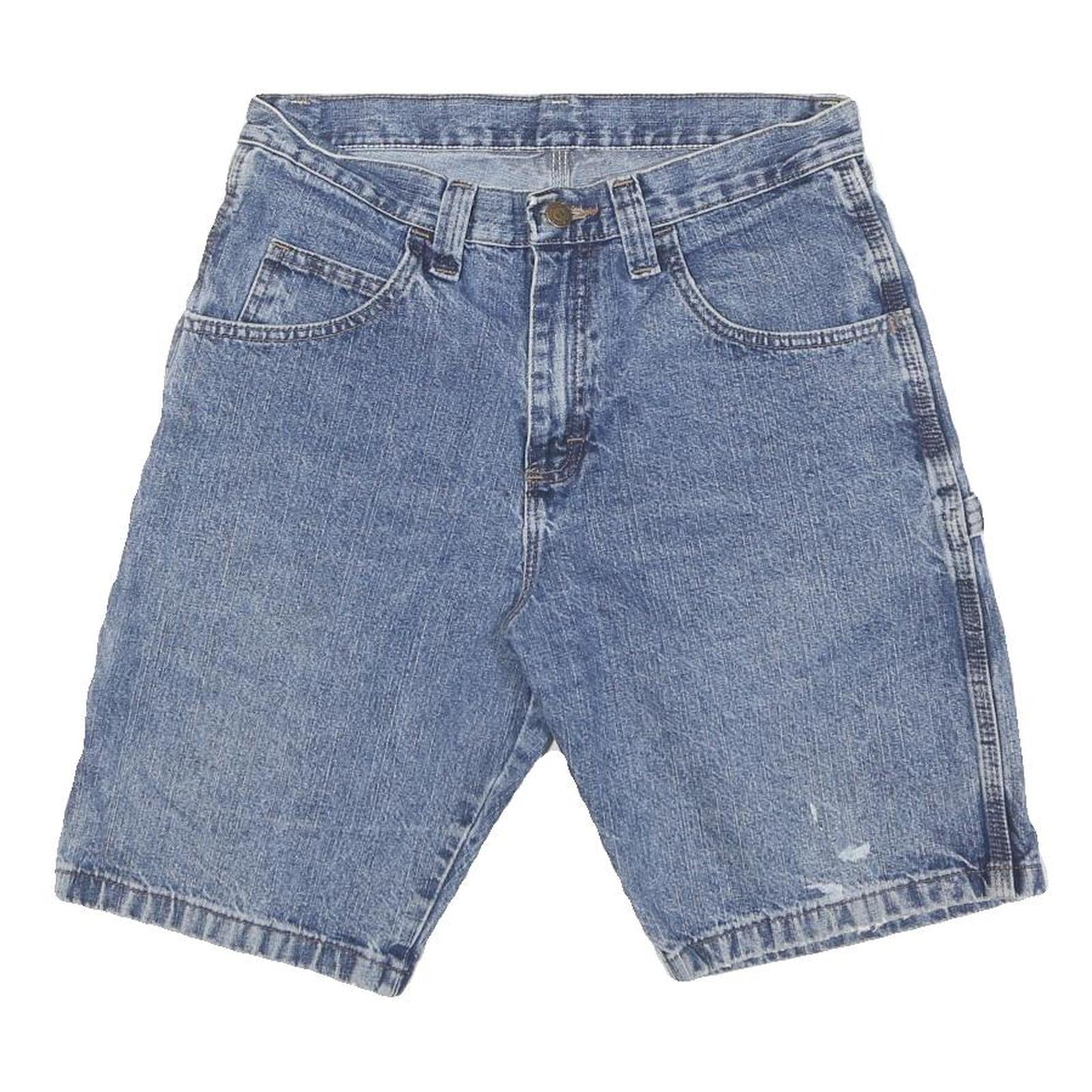 WRANGLER Mens Denim Blue Carpenter Shorts M W28 Classic Fit Workwear