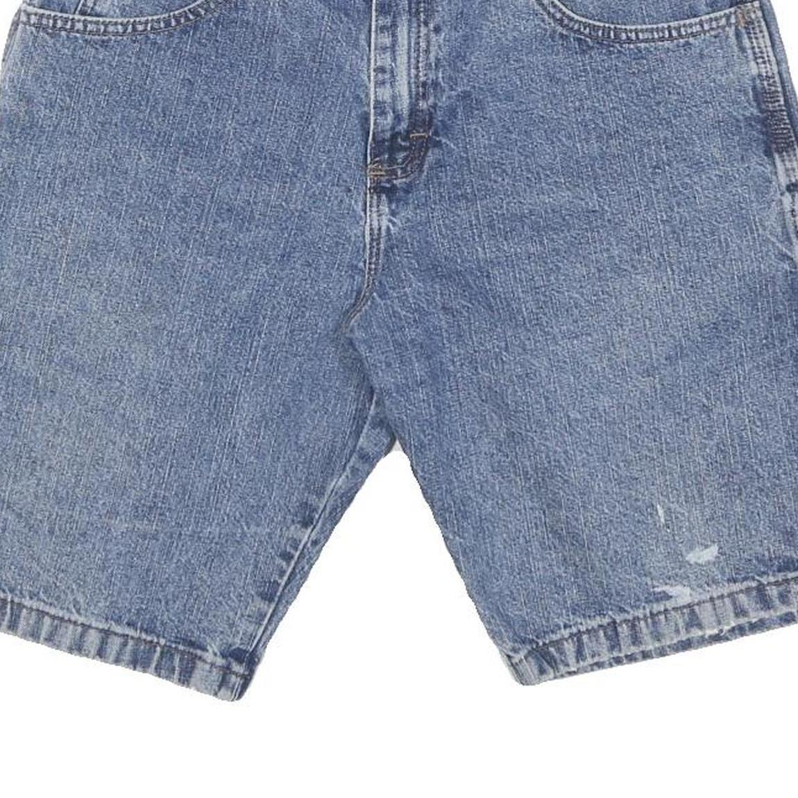 WRANGLER Mens Denim Blue Carpenter Shorts M W28 Classic Fit Workwear