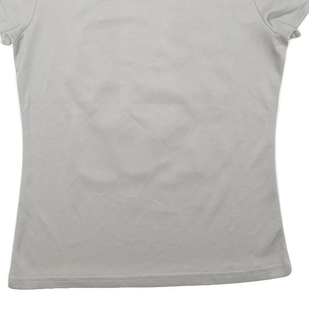 ASICS Womens Grey T-Shirt S Short Sleeve Crew Neck 92 Carrera Jean Bouin Mundo