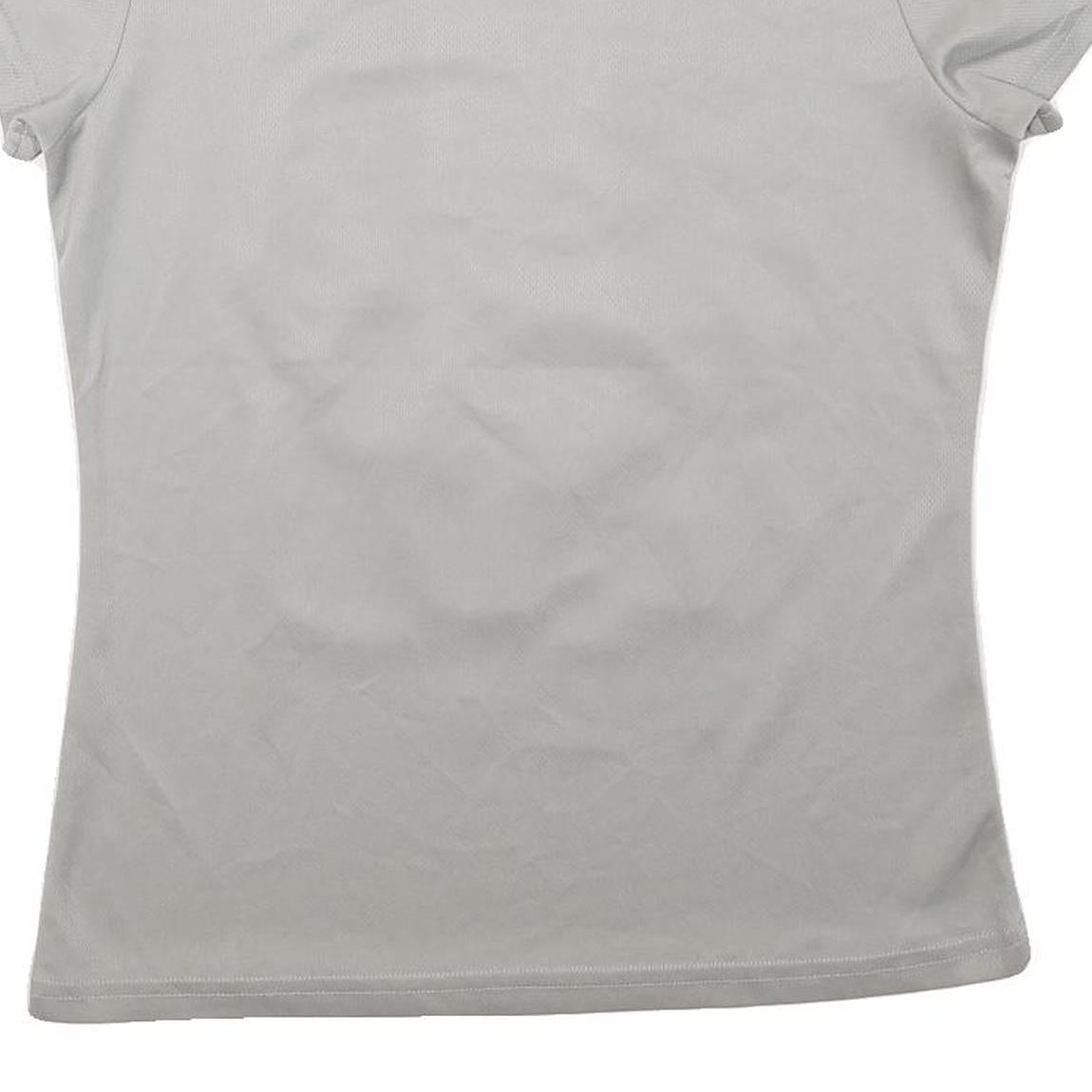 ASICS Womens Grey T-Shirt S Short Sleeve Crew Neck 92 Carrera Jean Bouin Mundo