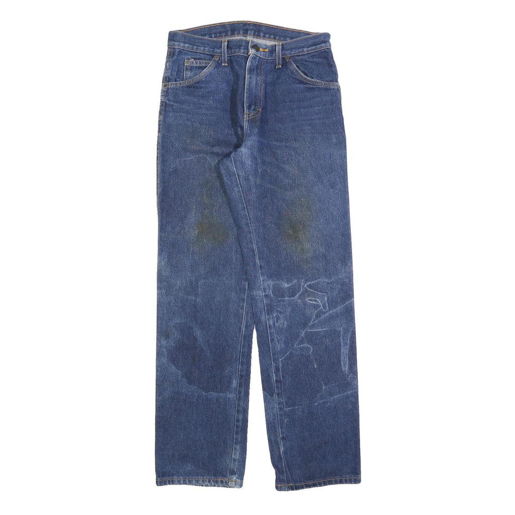 DICKIES Mens Jeans Blue Regular Straight Denim Medium W30 L32 Workwear