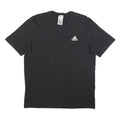 ADIDAS Mens Black Classic T-Shirt M Short Sleeve Crew Neck Cotton Casual