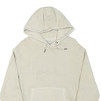 KARL KANI Mens Cream Hoodie S Cotton Blend Pullover Kangaroo Pocket Casual