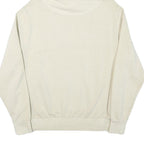 KARL KANI Mens Cream Hoodie S Cotton Blend Pullover Kangaroo Pocket Casual
