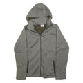 COLUMBIA Womens Grey Hooded Jacket S Polyester Blend Zip Outdoor Casual