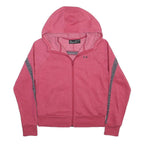 UNDER ARMOUR Womens Pink Full Zip Hoodie S Activewear Sports Sweatshirt