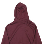 SLAZENGER Womens Maroon Hoodie UK 8 Cotton Blend Casual Pullover