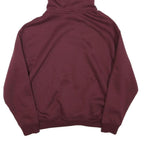 SLAZENGER Womens Maroon Hoodie UK 8 Cotton Blend Casual Pullover