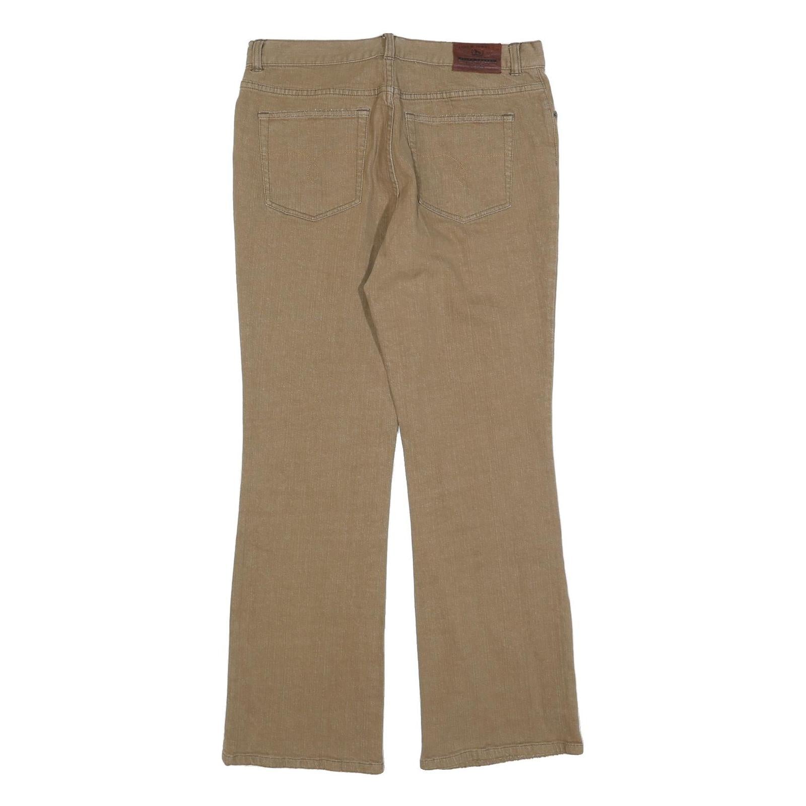 LAUREN RALPH LAUREN Womens Jeans Beige Regular Bootcut Denim Medium W34 L32