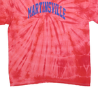 COLORTONE Womens Red Tie Dye Martinsville Graphic T-Shirt L Short Sleeve Crew