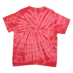 COLORTONE Womens Red Tie Dye Martinsville Graphic T-Shirt L Short Sleeve Crew
