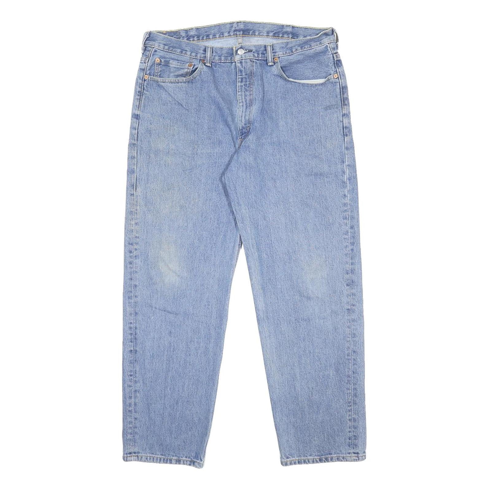 LEVI'S 550 Tapered Mens Jeans Blue Relaxed Cotton Medium W38 L32 Classic Casual
