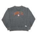 LOGO Mens Grey Broncos Crew Neck L Cotton Blend Pullover Sweatshirt