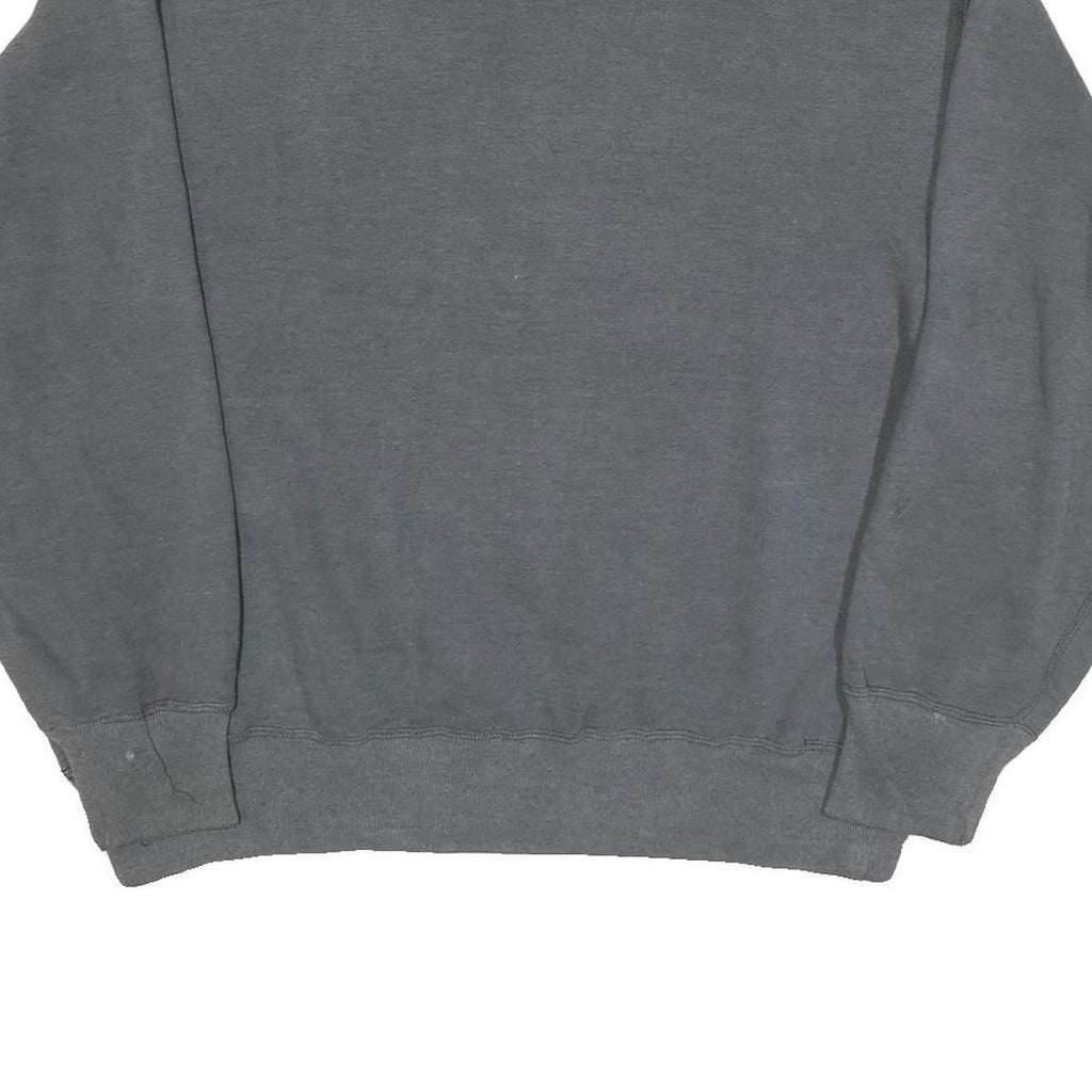 LOGO Mens Grey Broncos Crew Neck L Cotton Blend Pullover Sweatshirt