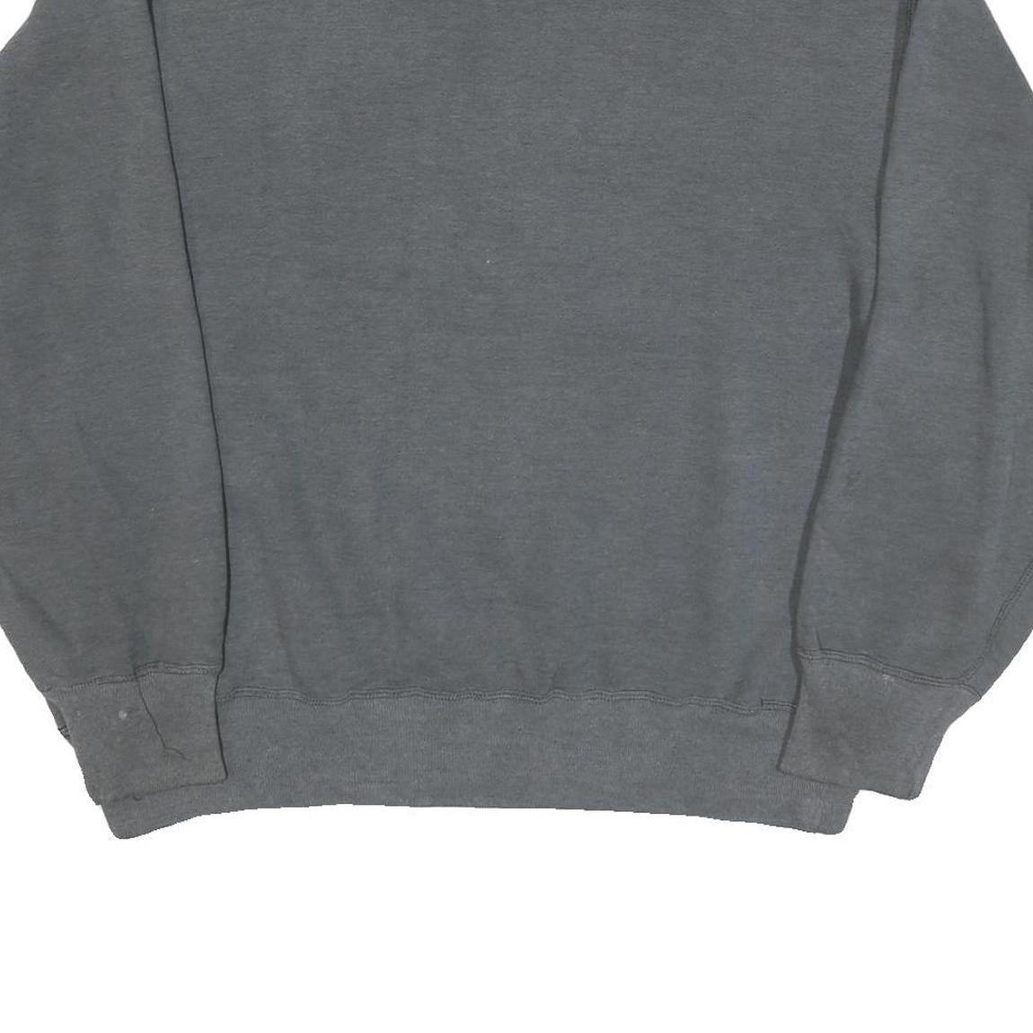 LOGO Mens Grey Broncos Crew Neck L Cotton Blend Pullover Sweatshirt