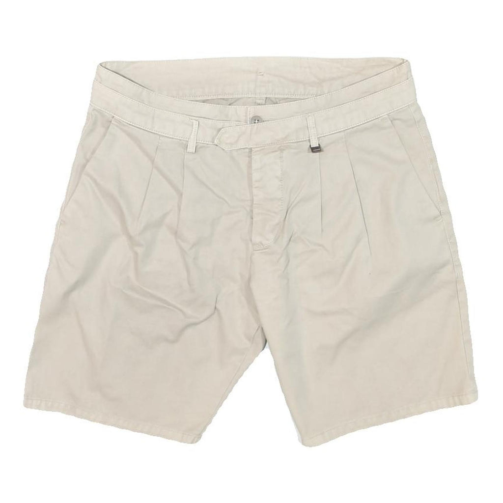 ANTONY MORATO Mens Shorts Beige Casual L W32 Plain Cotton Blend