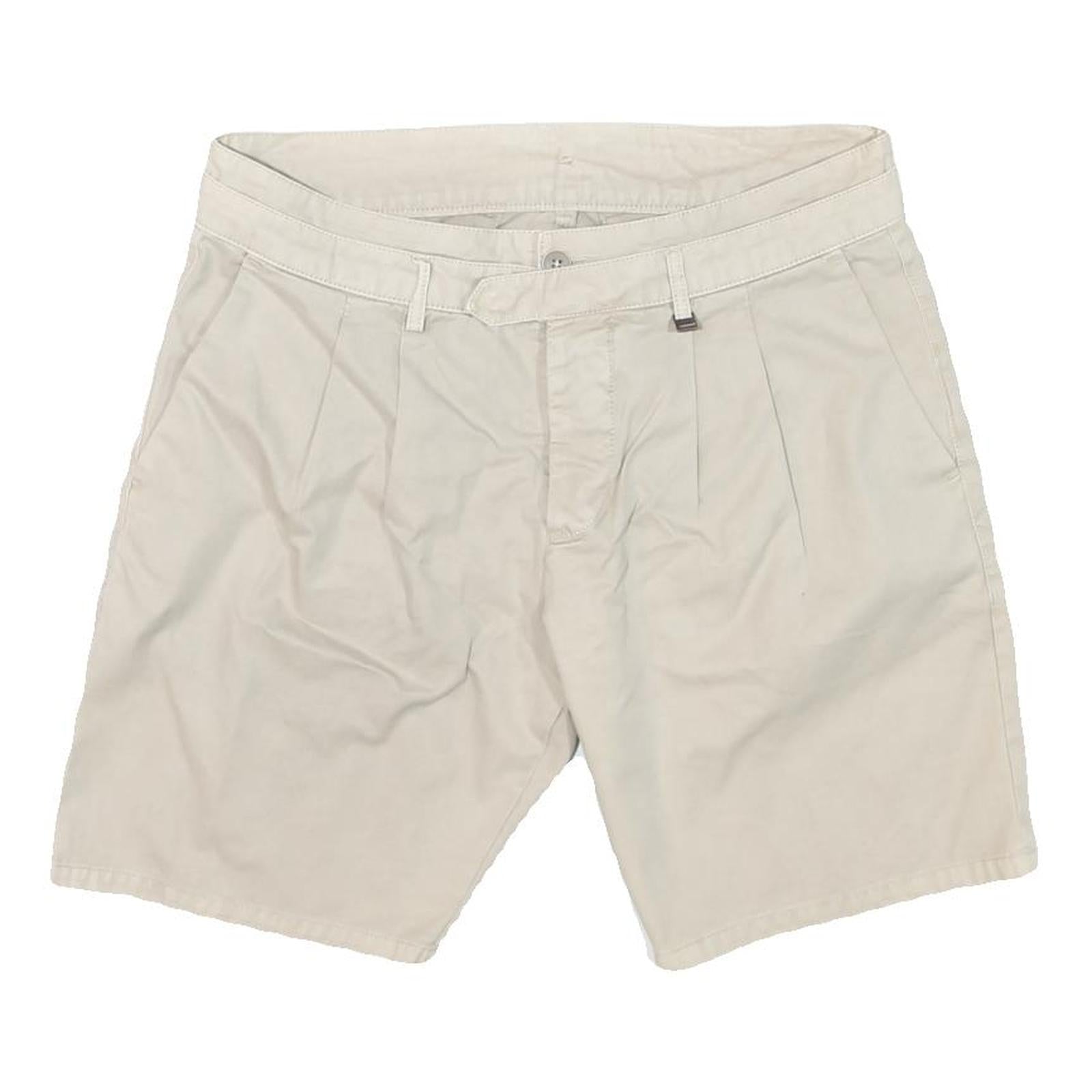 ANTONY MORATO Mens Shorts Beige Casual L W32 Plain Cotton Blend
