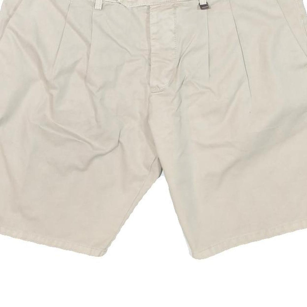 ANTONY MORATO Mens Shorts Beige Casual L W32 Plain Cotton Blend
