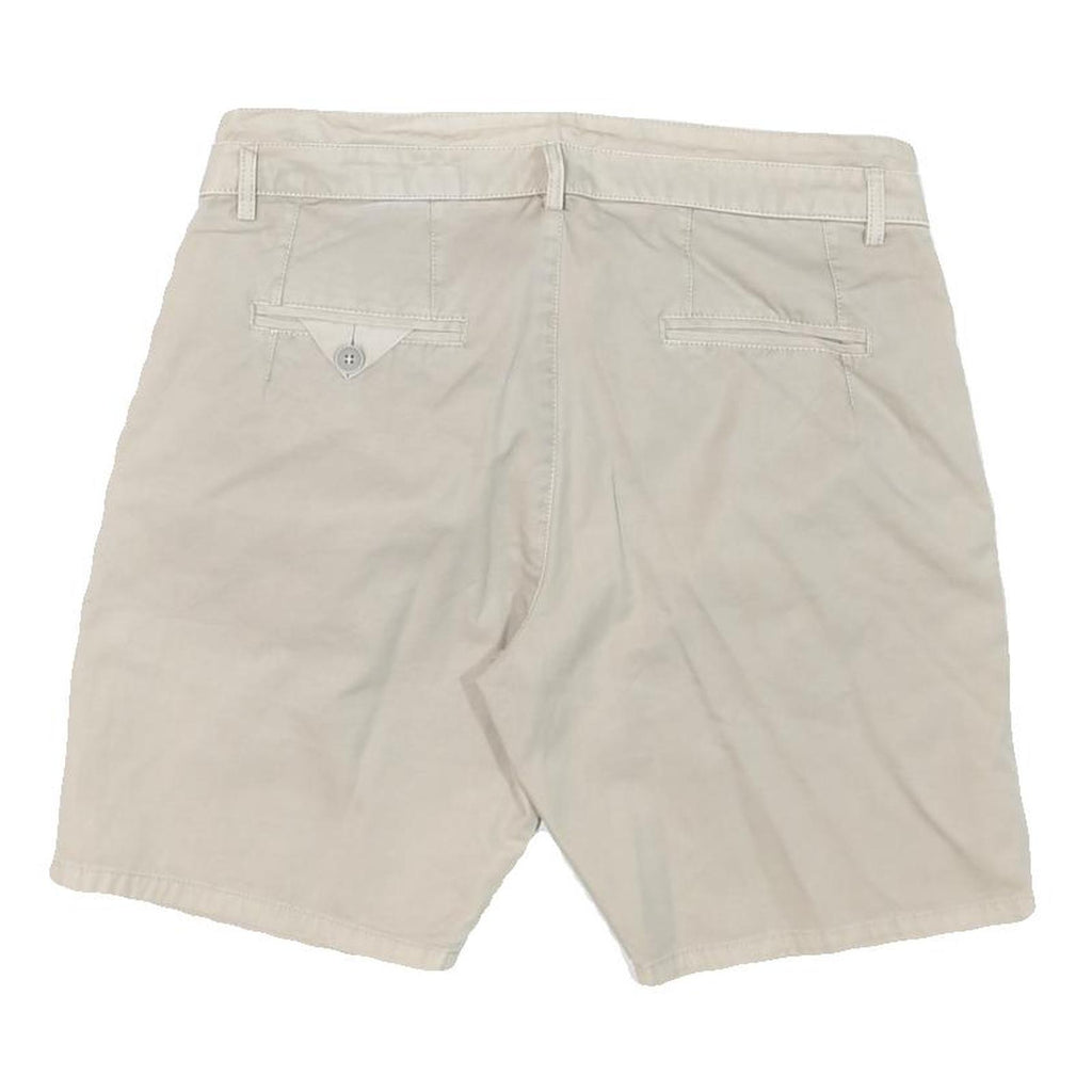 ANTONY MORATO Mens Shorts Beige Casual L W32 Plain Cotton Blend