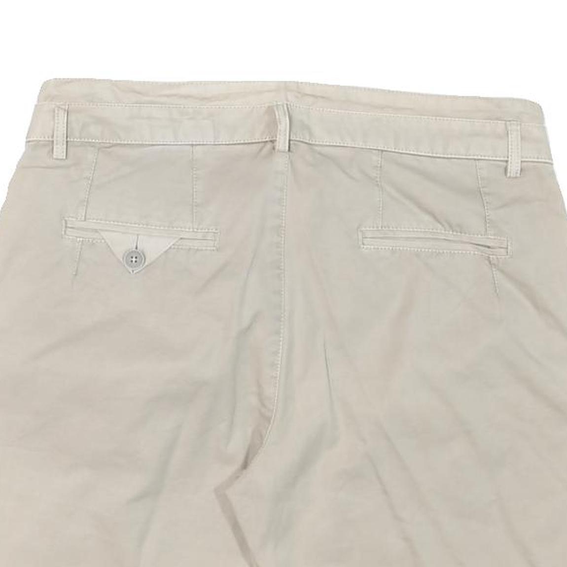 ANTONY MORATO Mens Shorts Beige Casual L W32 Plain Cotton Blend