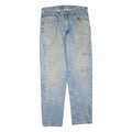 CARHARTT Mens Jeans Blue Regular Straight Denim Medium W36 L34 Casual Zip