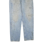 CARHARTT Mens Jeans Blue Regular Straight Denim Medium W36 L34 Casual Zip