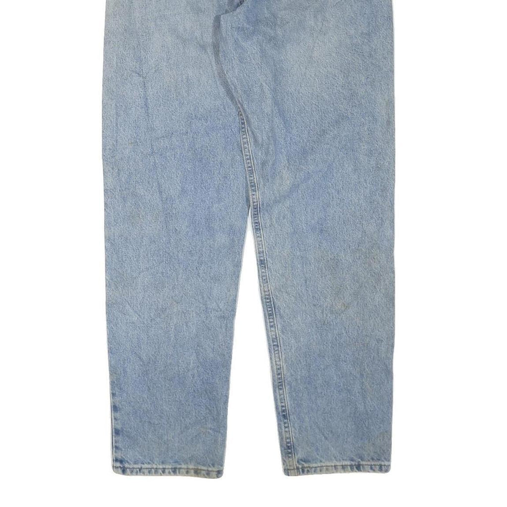 CARHARTT Mens Jeans Blue Regular Straight Denim Medium W36 L34 Casual Zip