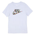 NIKE Mens White Graphic T-Shirt S Short Sleeve Crew Neck Cotton Blend Casual