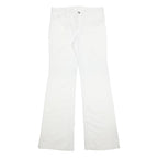 WRANGLER Mens Regular Fit White Cotton Blend Regular Leg Trousers W34 L38