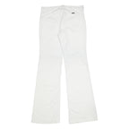 WRANGLER Mens Regular Fit White Cotton Blend Regular Leg Trousers W34 L38