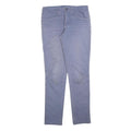 PATAGONIA Womens Cotton Blend Blue Slim Skinny Trousers W30 L32 Lightweight