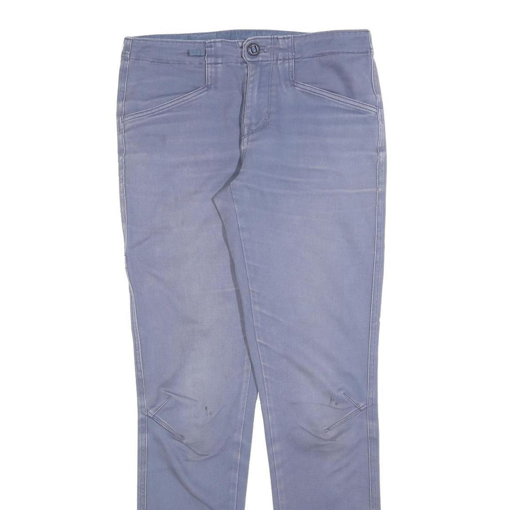 PATAGONIA Womens Cotton Blend Blue Slim Skinny Trousers W30 L32 Lightweight