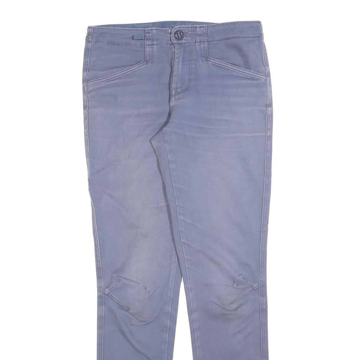 PATAGONIA Womens Cotton Blend Blue Slim Skinny Trousers W30 L32 Lightweight