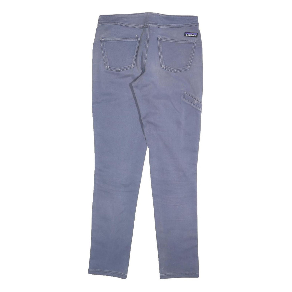 PATAGONIA Womens Cotton Blend Blue Slim Skinny Trousers W30 L32 Lightweight