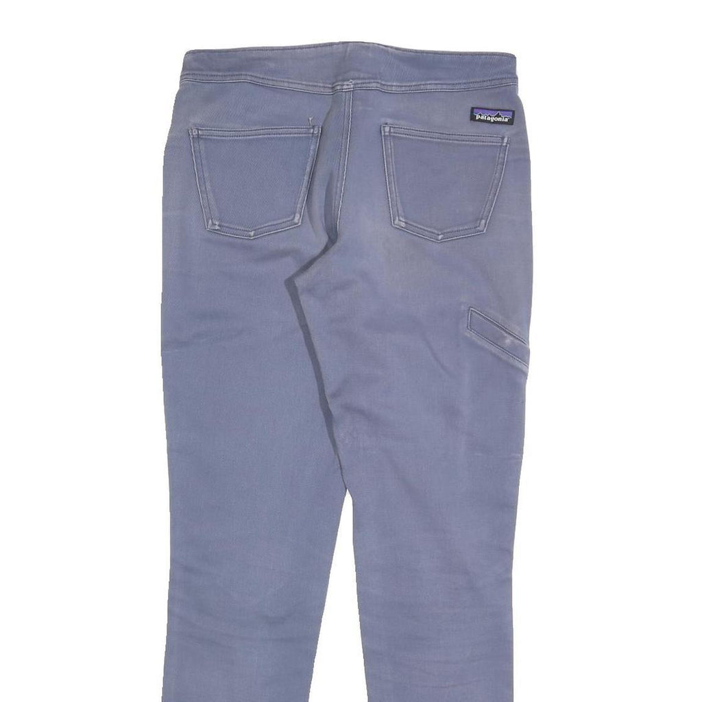 PATAGONIA Womens Cotton Blend Blue Slim Skinny Trousers W30 L32 Lightweight