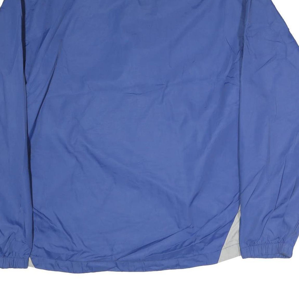 NFL Mens Blue White Cotton Zip Jacket L Track Sportswear Casual Lightweight